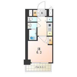 ゼオン大阪EASTの物件間取画像